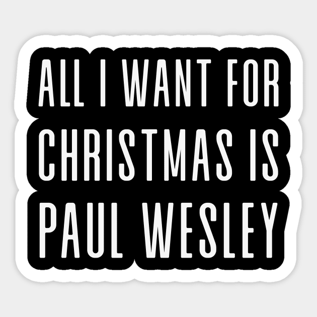 All I want for Christmas Sticker by We Love Gifts